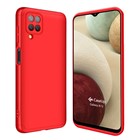 CaseUp Samsung Galaxy A12 Kılıf Triple Deluxe Shield Kırmızı